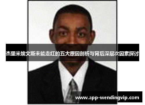 杰里米埃文斯未能走红的五大原因剖析与背后深层次因素探讨 杰里米埃文斯未能走红的五大原因剖析与背后深层次因素探讨